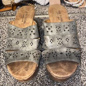 Olive green ish heels